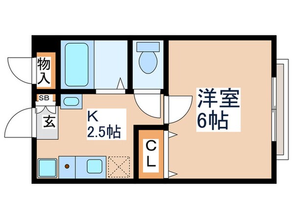 コーポサンライズⅢの物件間取画像